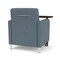 Lesro Siena Lounge Reception Guest Chair W/ Swivel Tablet, 27 in W 29.5 in L 32.5 in H SN1101 - alternate 2
